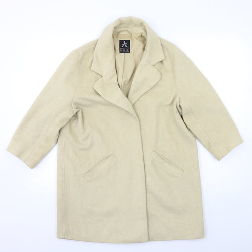 Atmosphere Womens Beige   Overcoat Coat Size 10