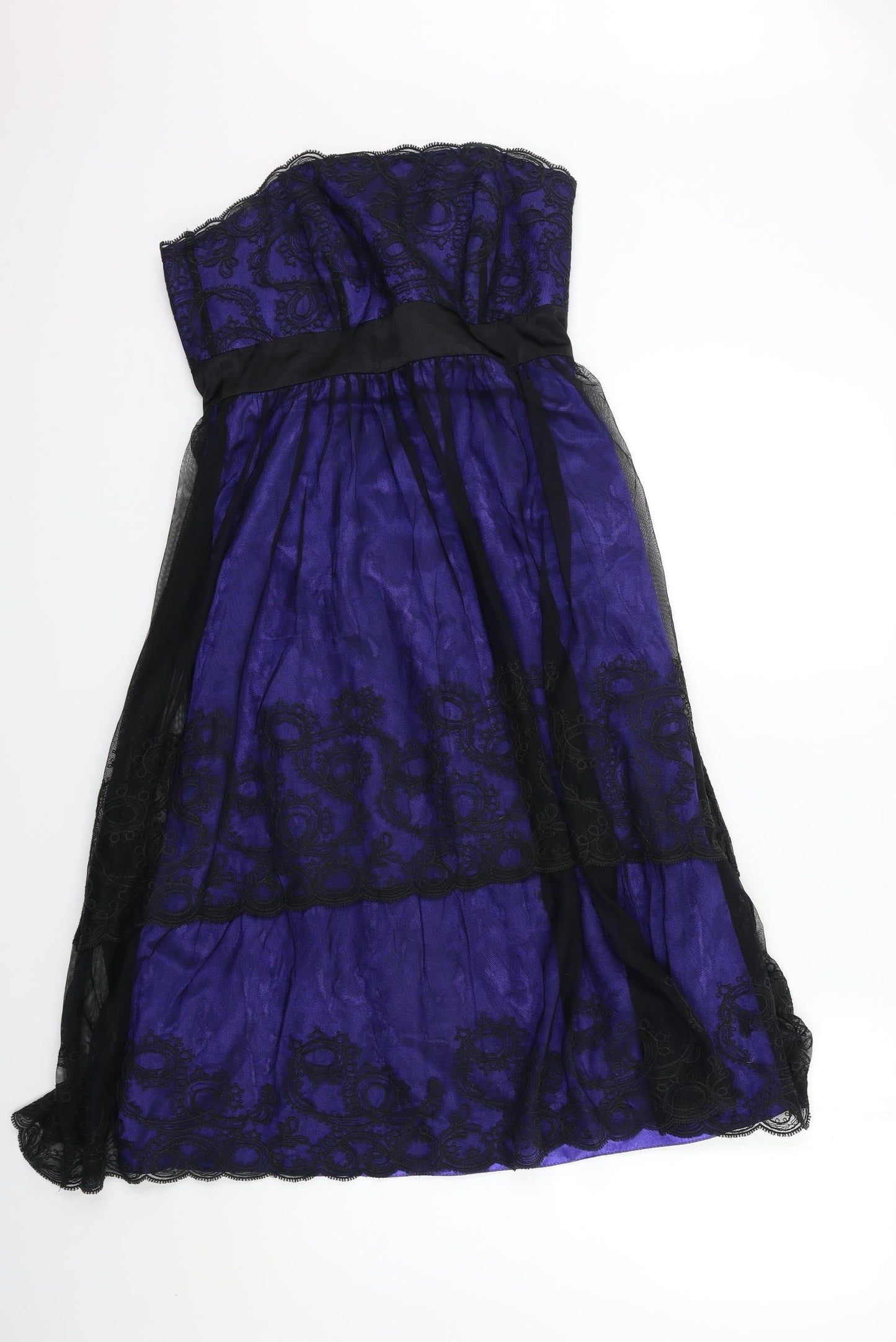 Monsoon Womens Blue  Rayon Ball Gown  Size 10