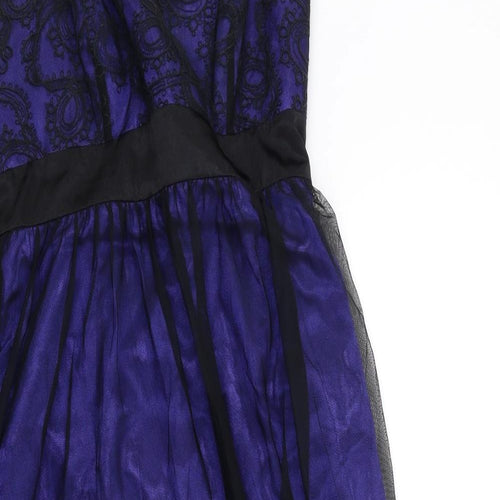 Monsoon Womens Blue  Rayon Ball Gown  Size 10