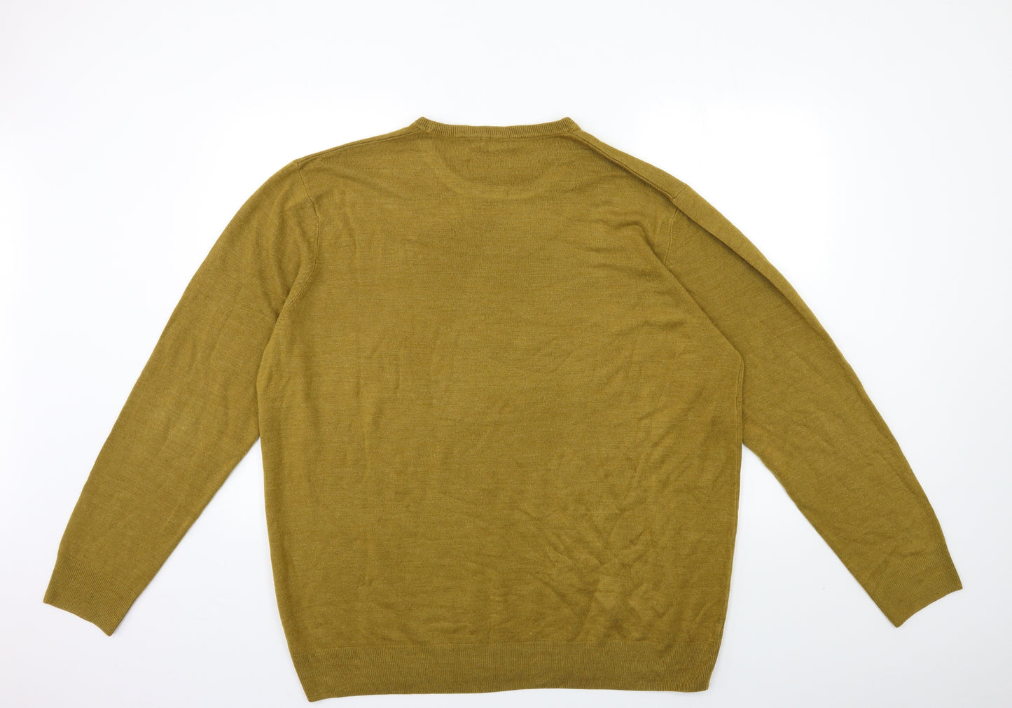 F&F Mens Brown  Knit Pullover Jumper Size 3XL