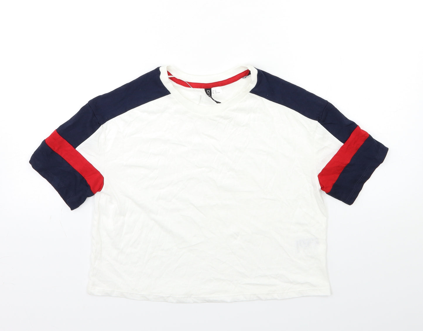 H&M Womens White   Basic T-Shirt Size XS