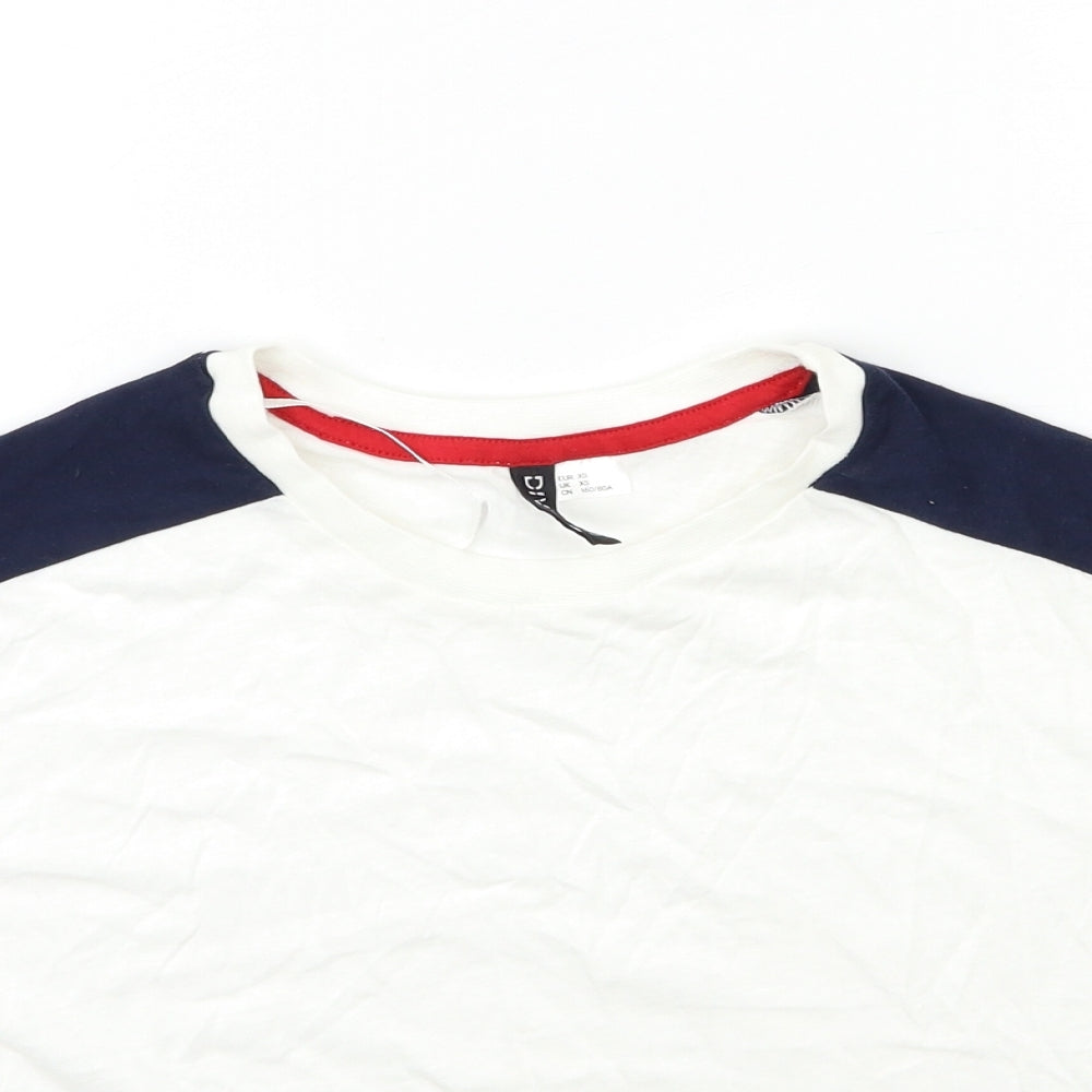 H&M Womens White   Basic T-Shirt Size XS