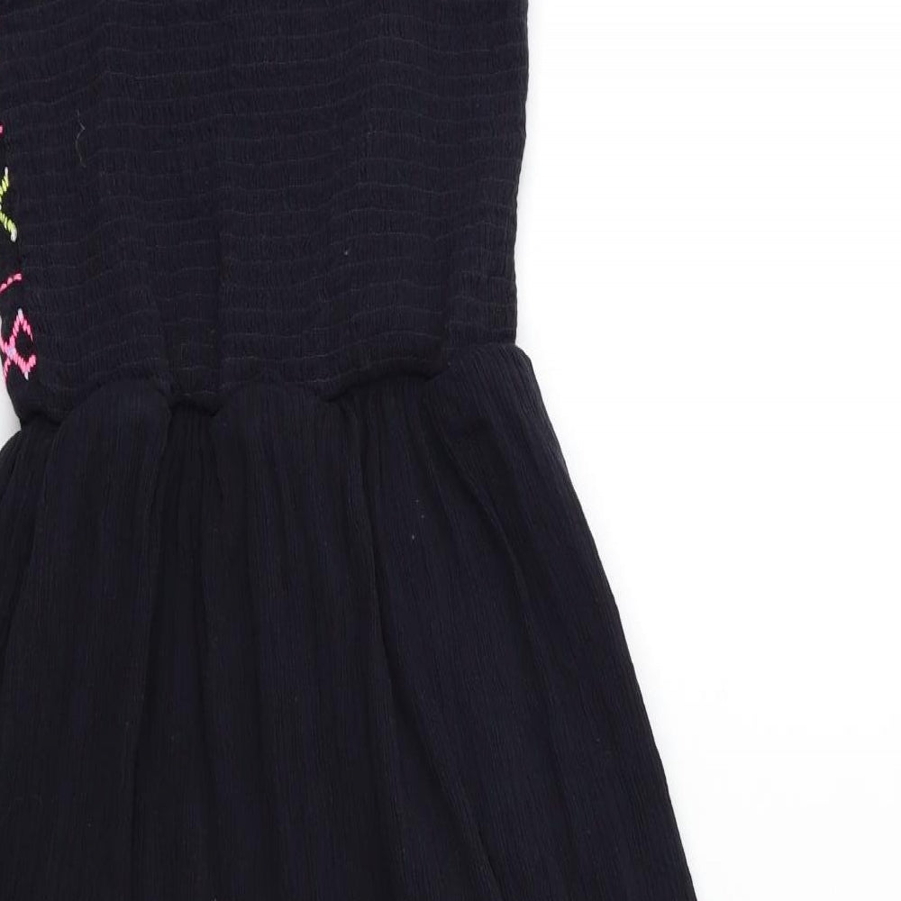George Girls Black   Fit & Flare  Size 11-12 Years