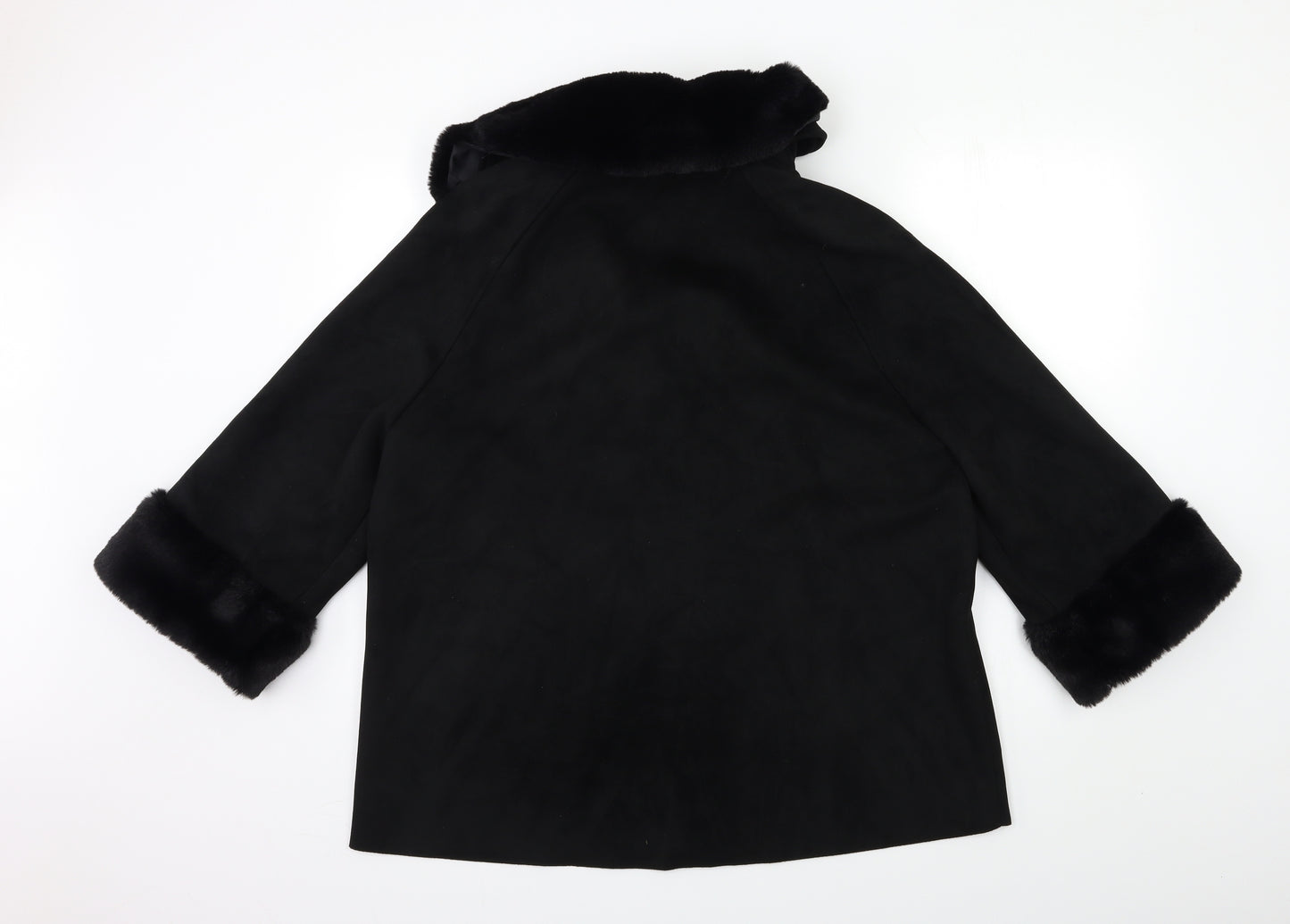 River Island Womens Black   Overcoat Coat Size S