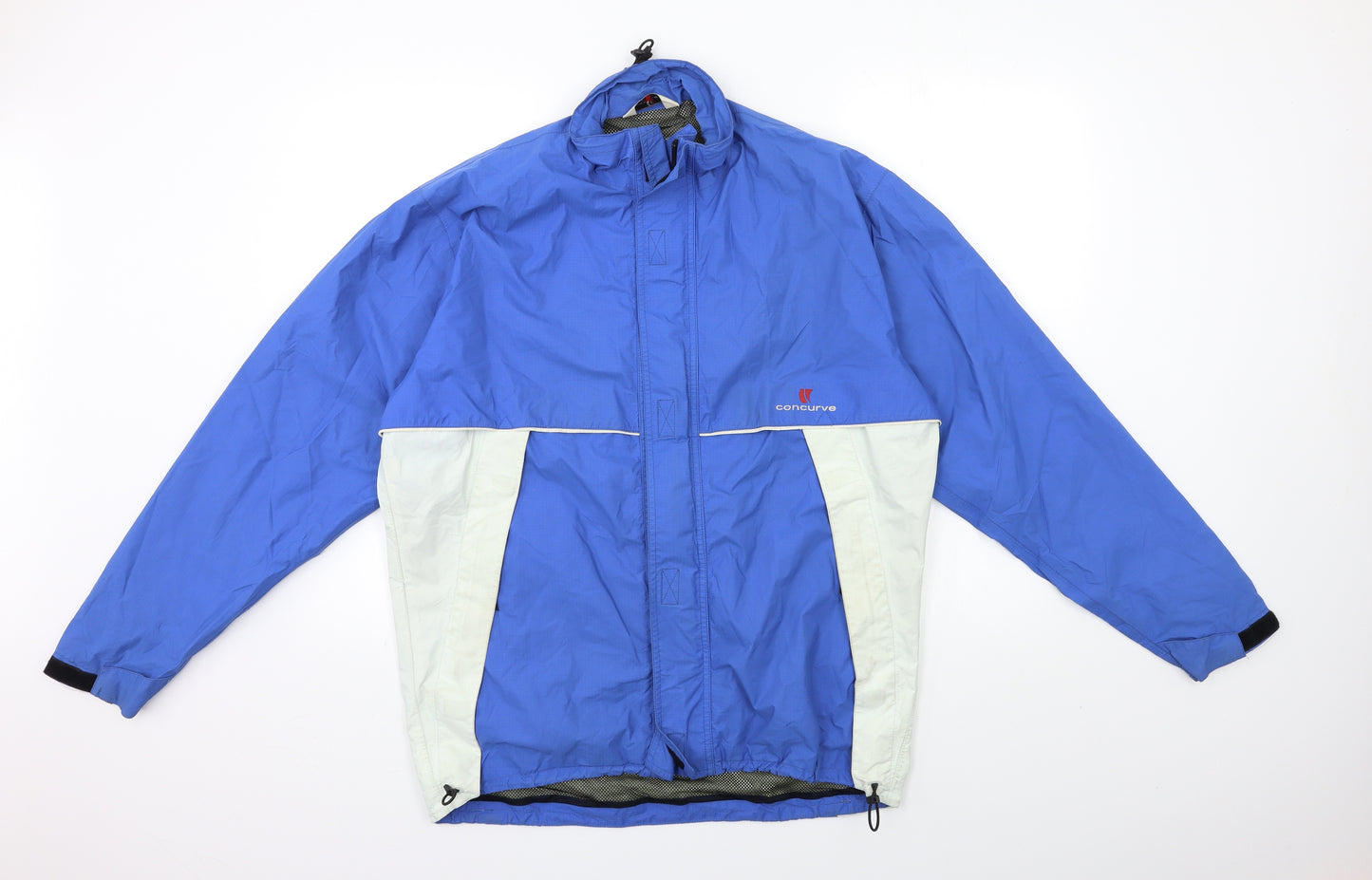 CONCURVE Mens Blue   Windbreaker Coat Size M