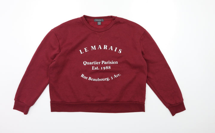 Primark Womens Red   Pullover Sweatshirt Size 12