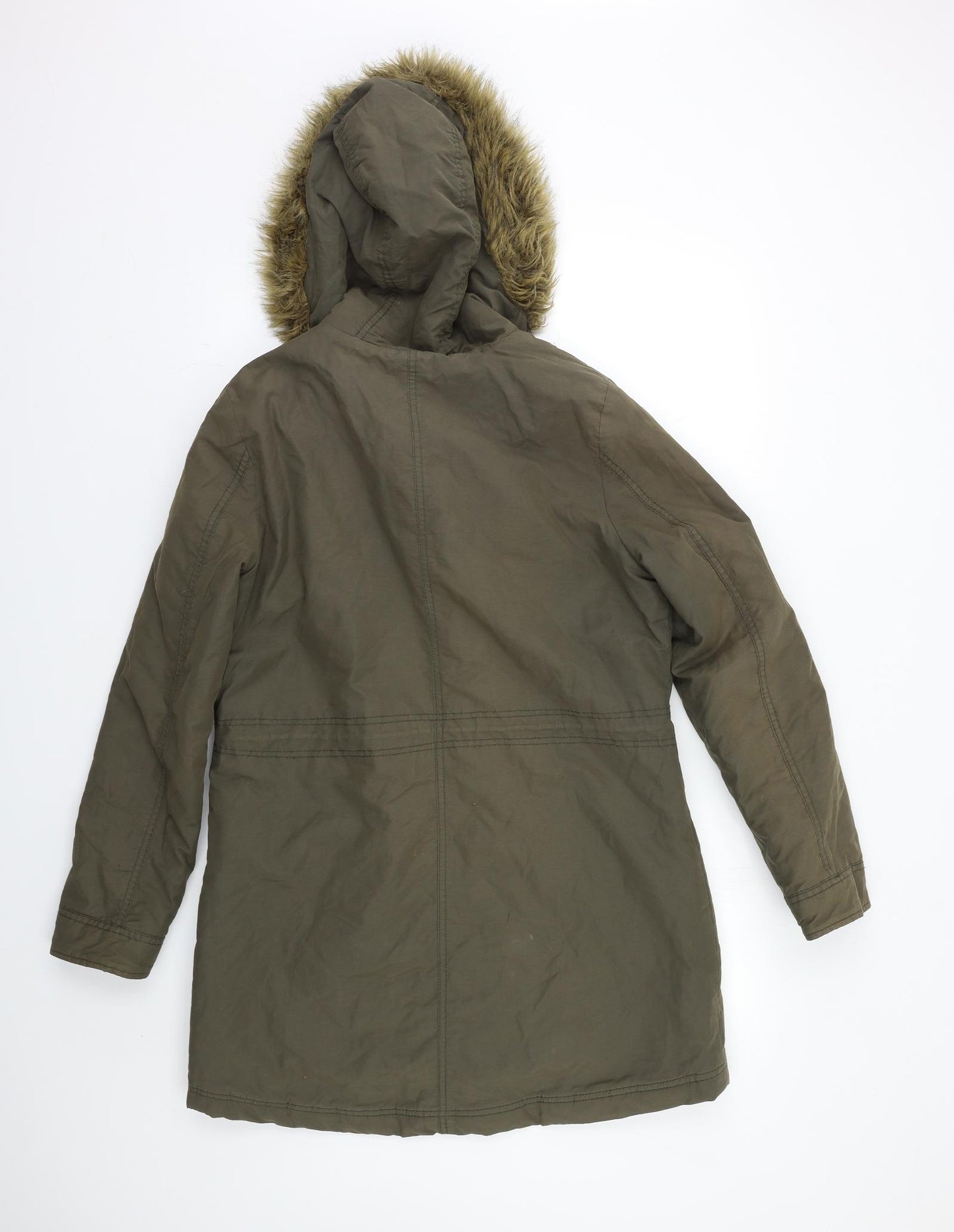 George Womens Green   Parka Coat Size 10