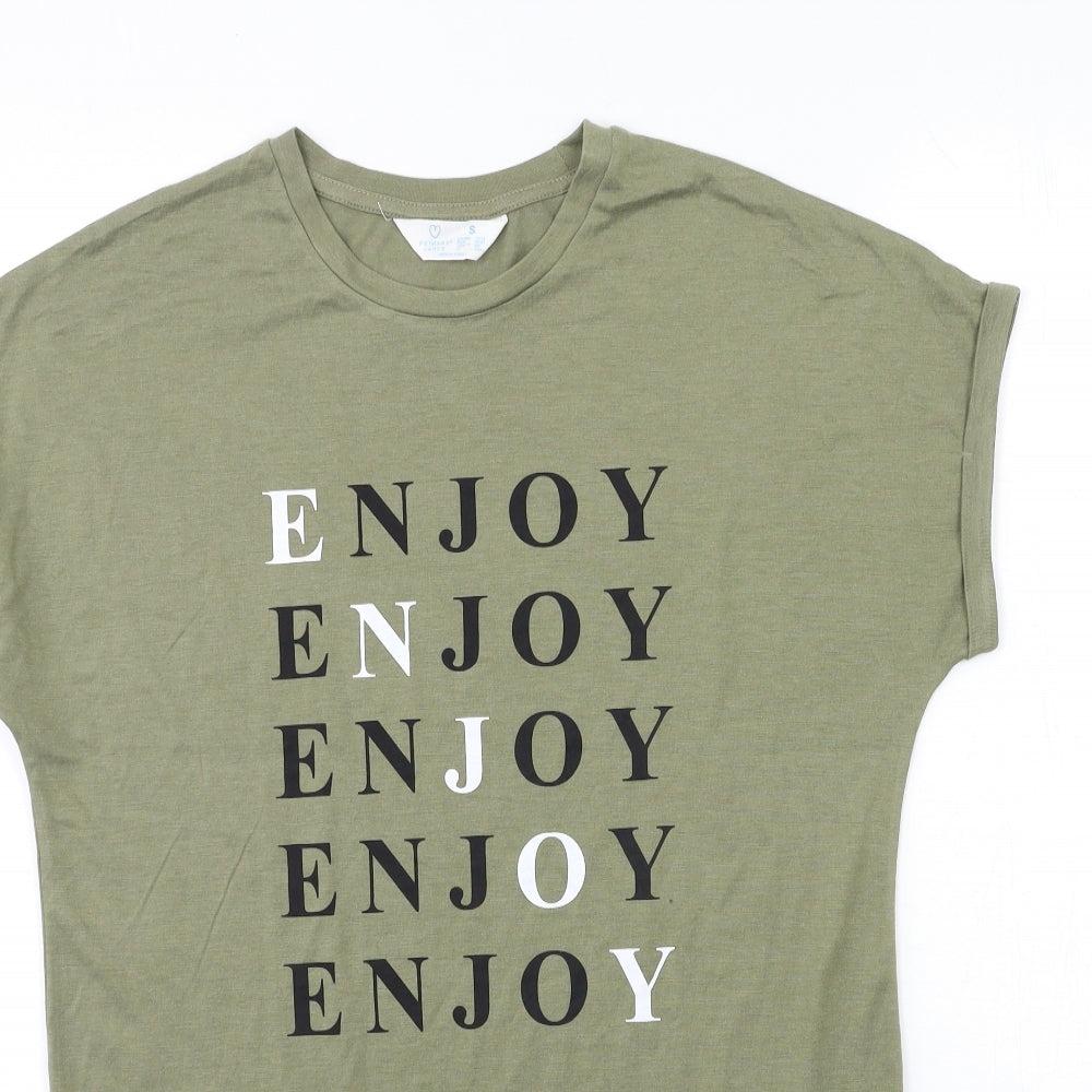 Primark Womens Green   Basic T-Shirt Size 10