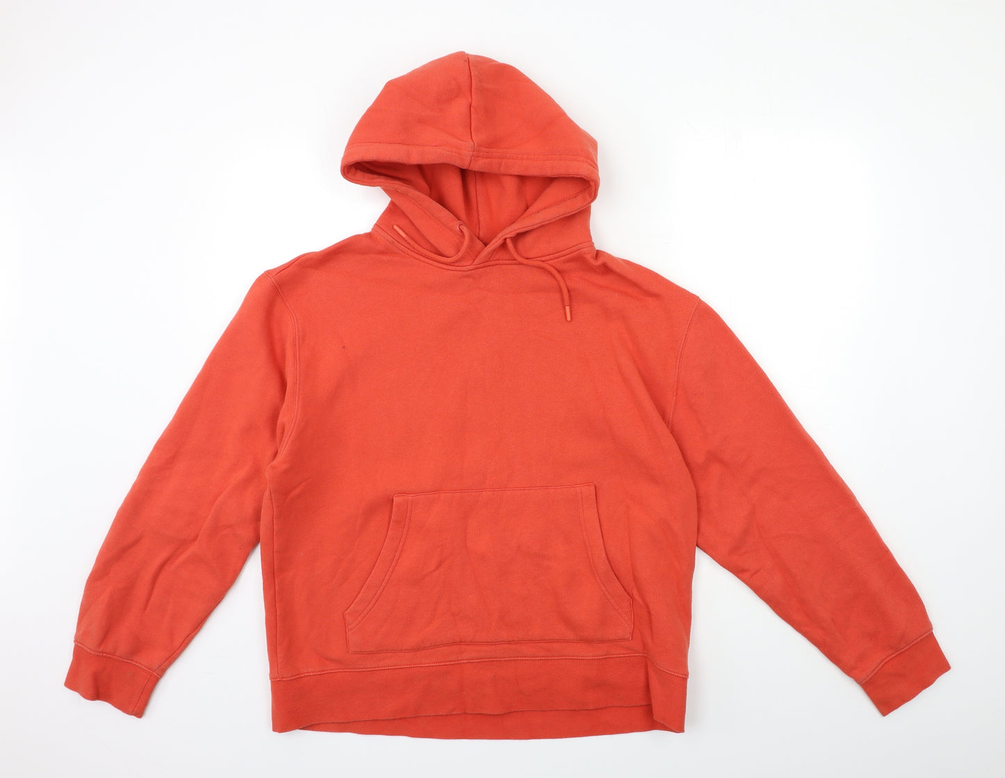 Topman Mens Orange   Pullover Hoodie Size L