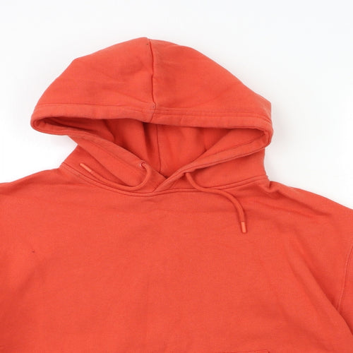 Topman Mens Orange   Pullover Hoodie Size L
