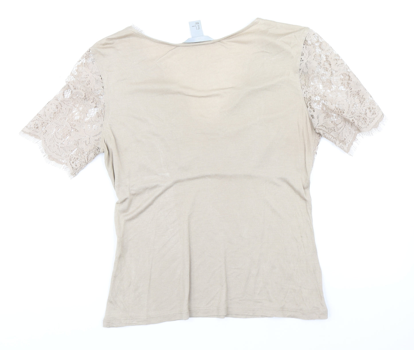 H&M Womens Brown   Basic Blouse Size S
