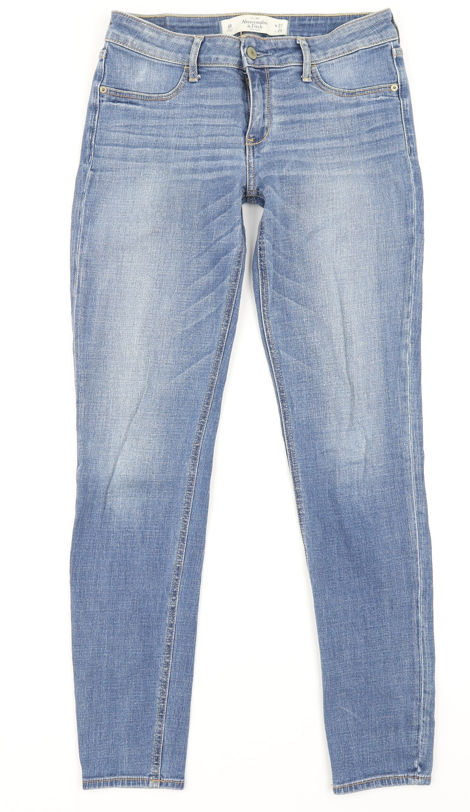 Abercrombie & Fitch Womens Blue  Denim Skinny Jeans Size 27 in L28 in