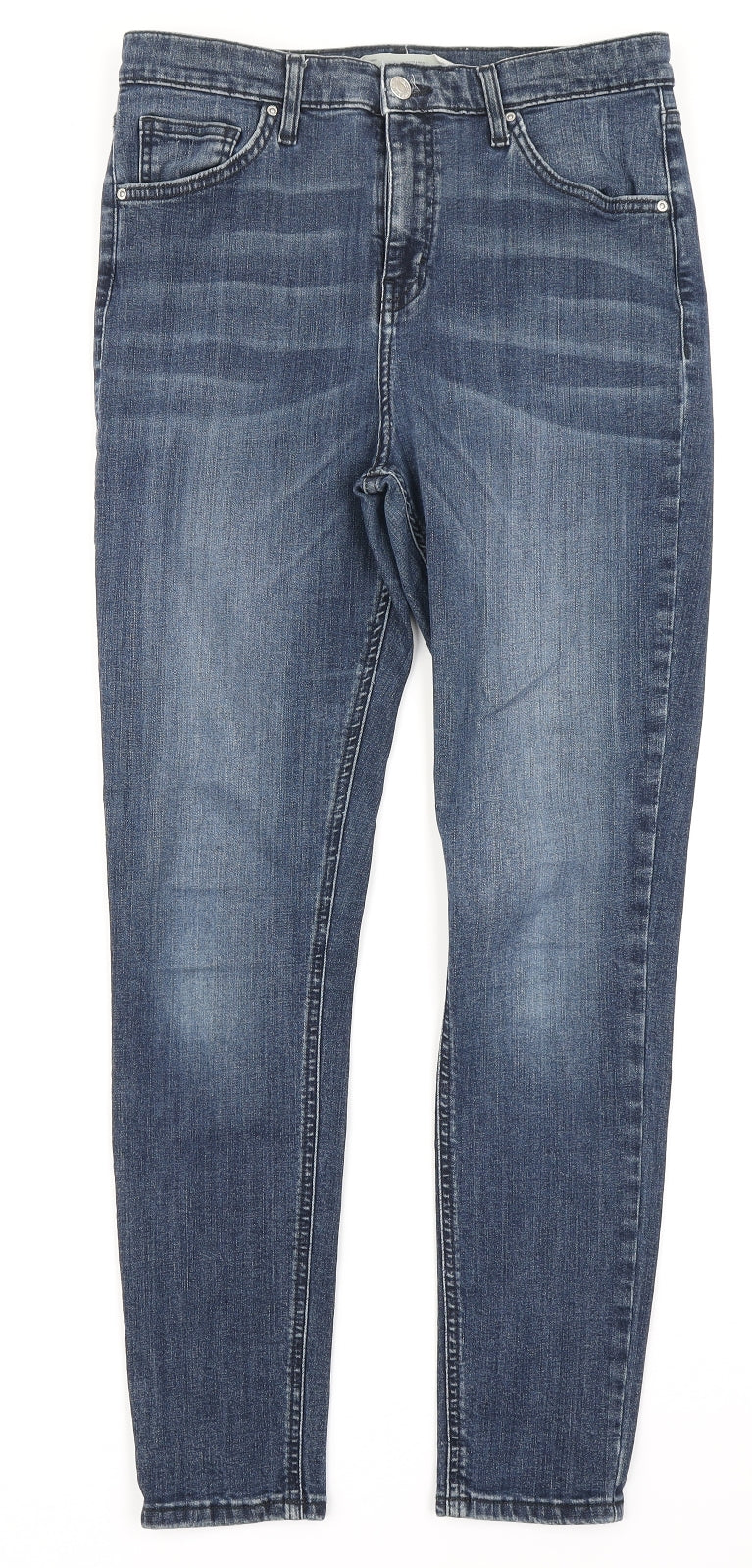 Topshop Womens Blue  Denim Skinny Jeans Size 32 in L32 in