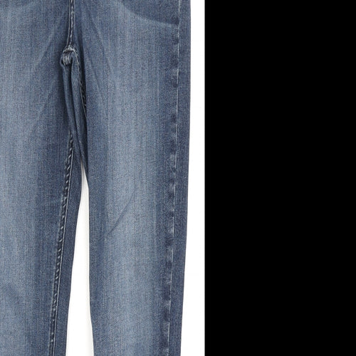 Topshop Womens Blue  Denim Skinny Jeans Size 32 in L32 in