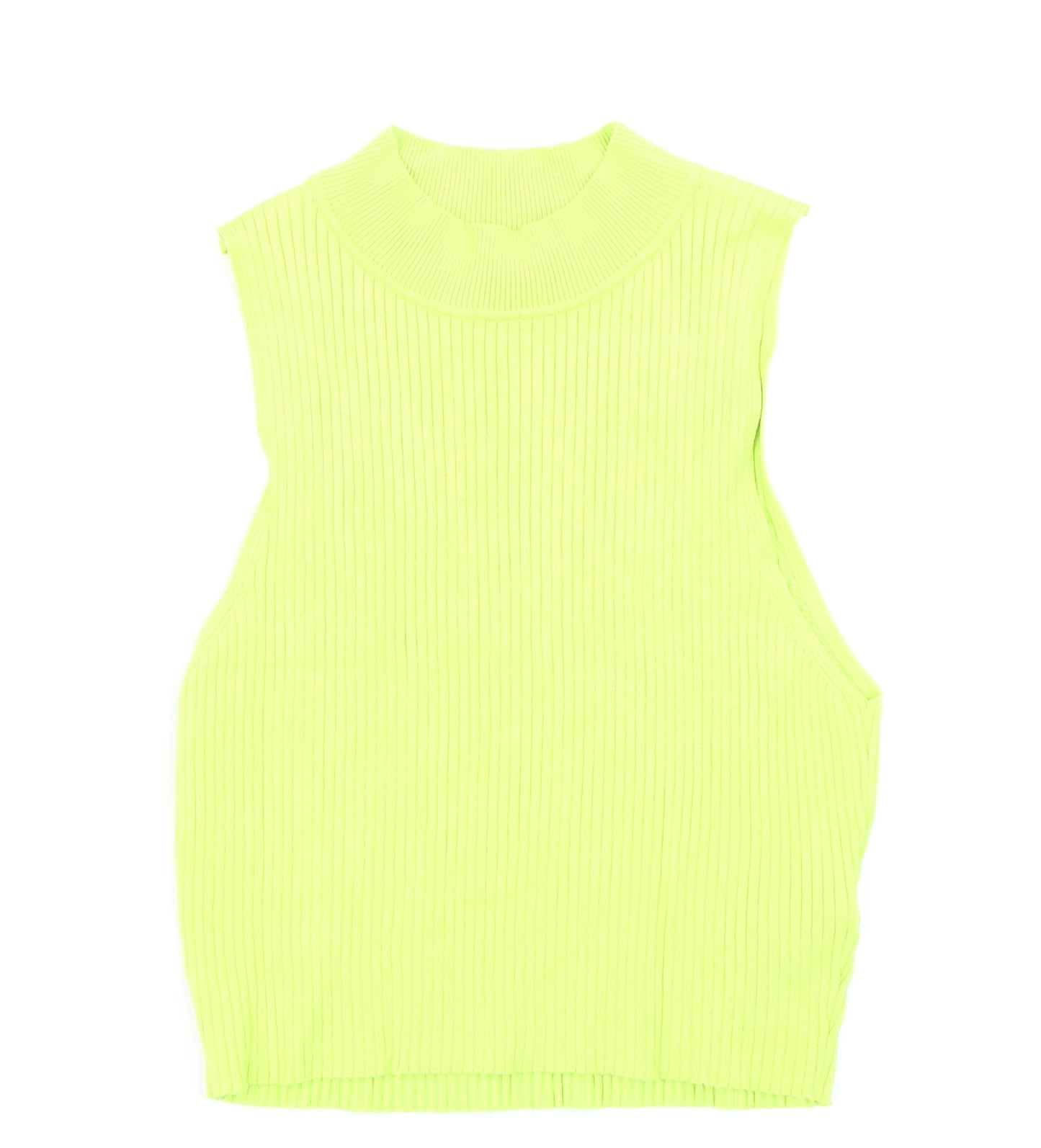 Divided Womens Green  Knit Basic Tank Size M