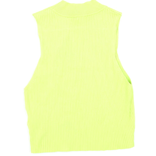 Divided Womens Green  Knit Basic Tank Size M