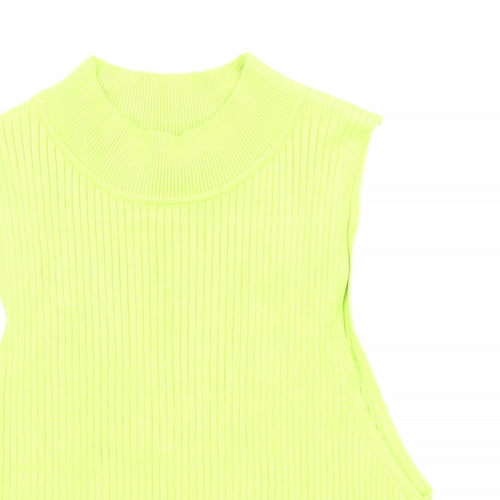Divided Womens Green  Knit Basic Tank Size M