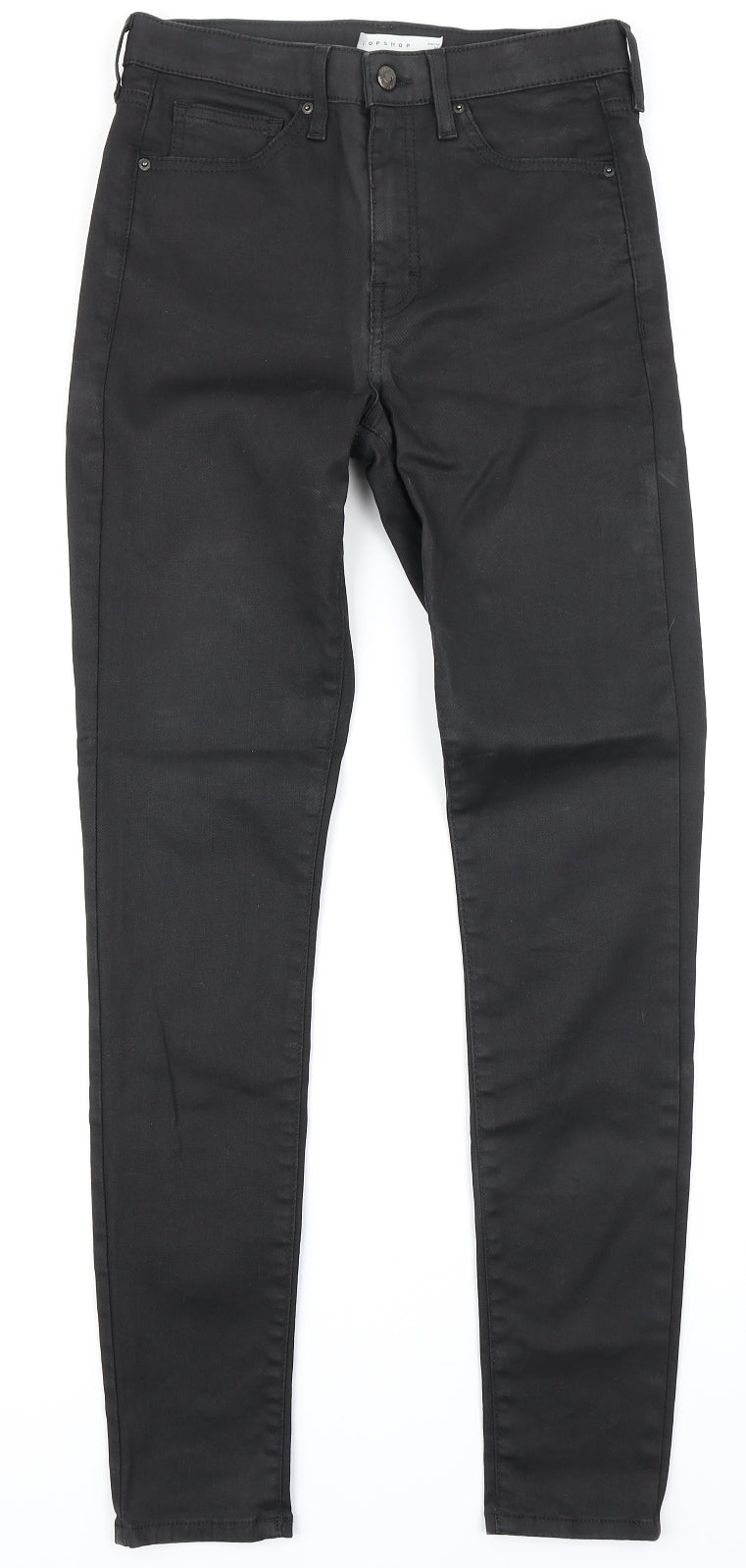 Topshop Womens Black  Denim Skinny Jeans Size 28 in L34 in