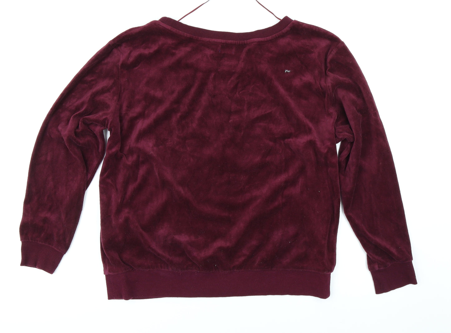 Love to Lounge Womens Purple Solid Fleece Top Pyjama Top Size L  - Harry Potter