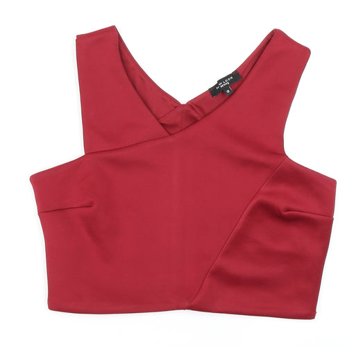 New Look Womens Red   Cropped Tank Size 12