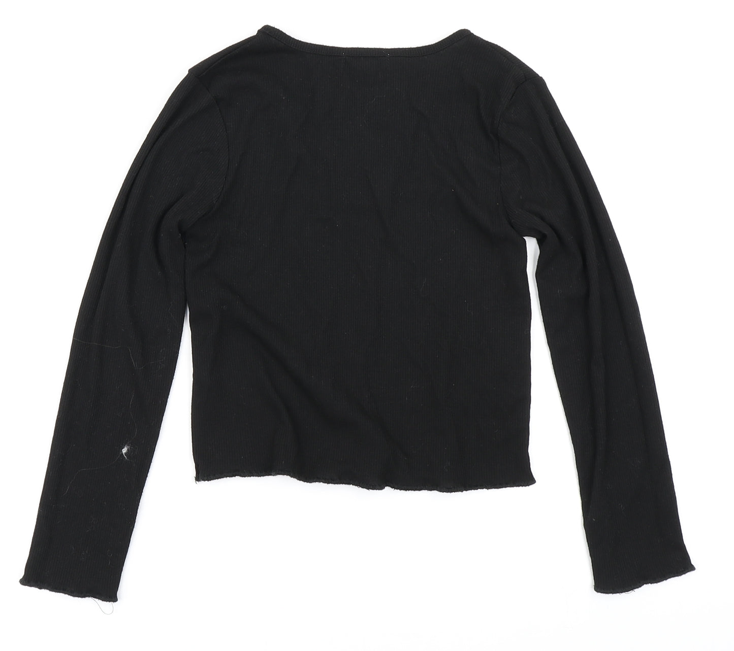 Primark Girls Black   Basic T-Shirt Size 8-9 Years