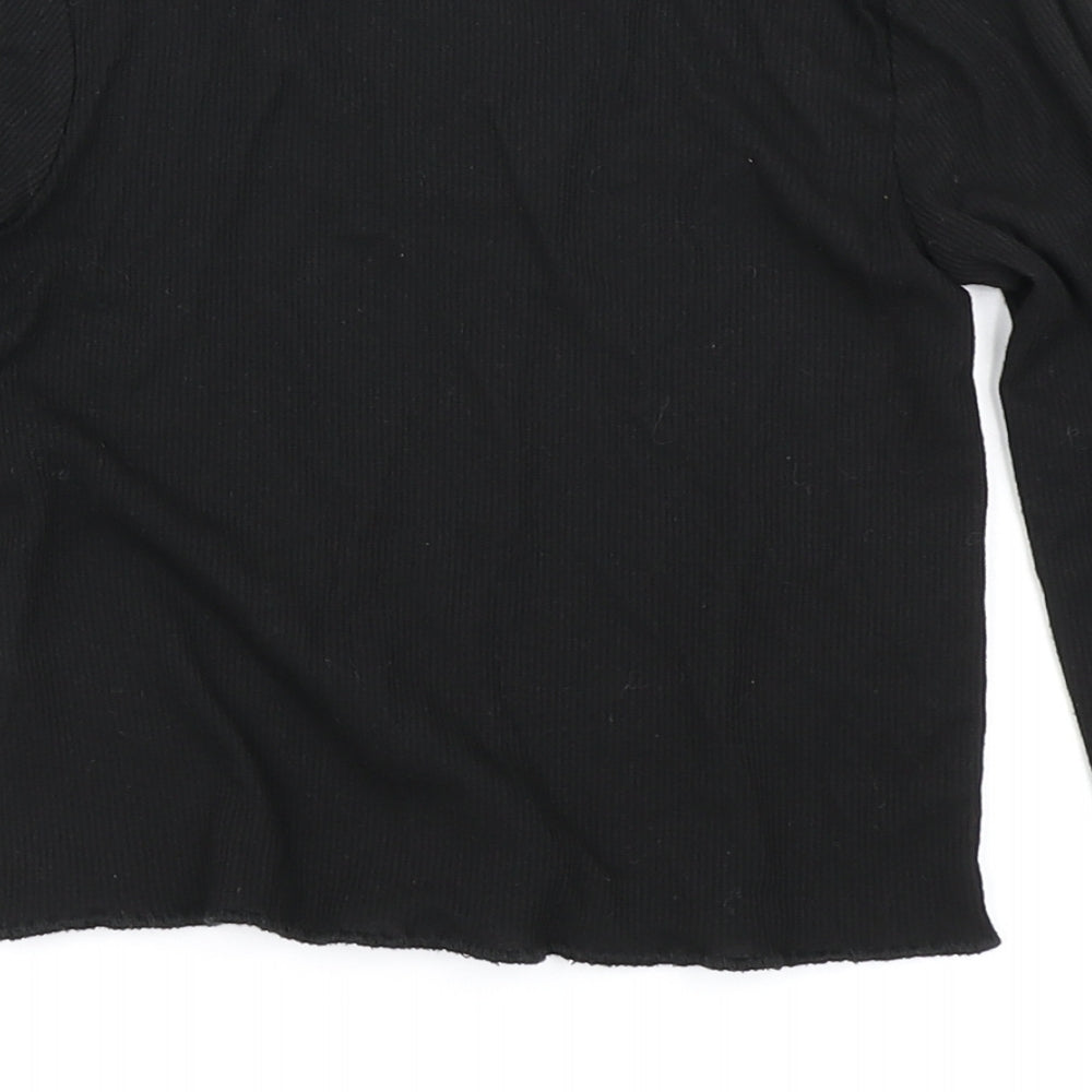 Primark Girls Black   Basic T-Shirt Size 8-9 Years