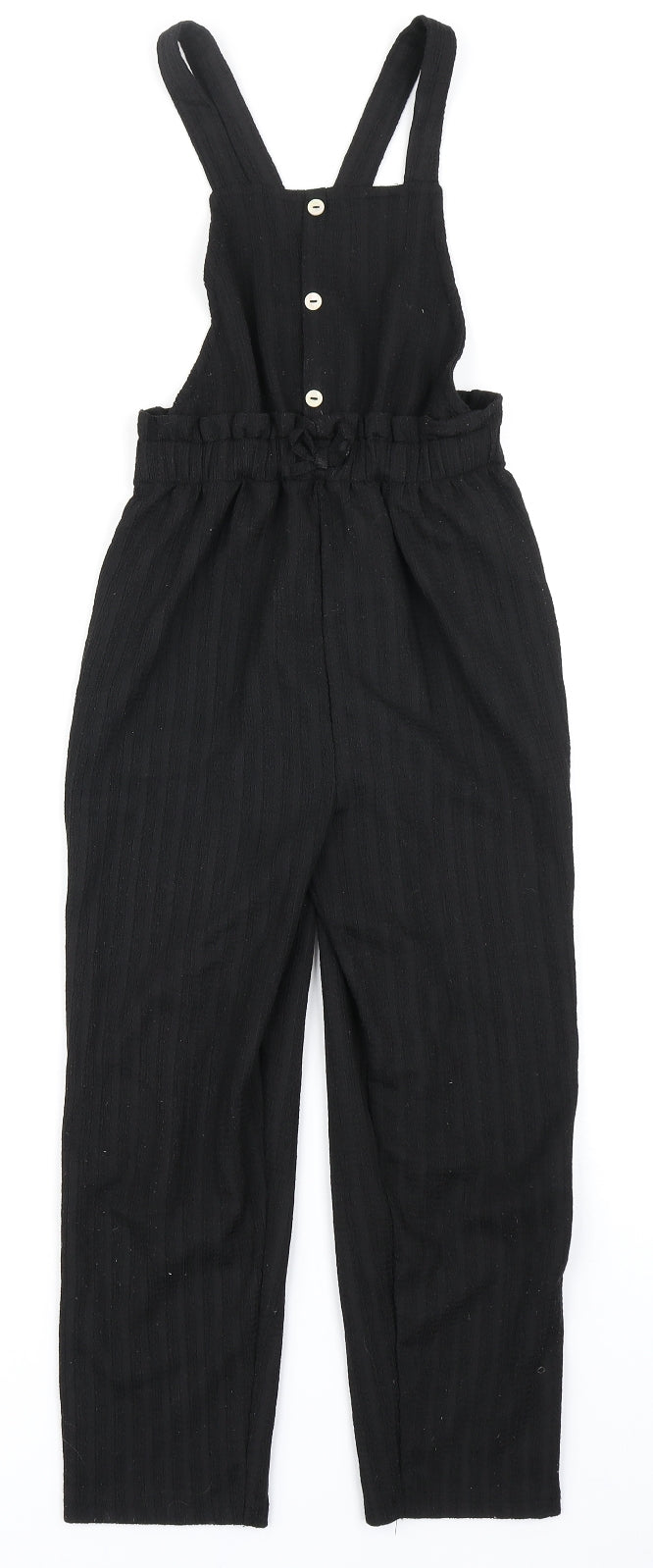 George Girls Black   Dungaree One-Piece Size 7-8 Years