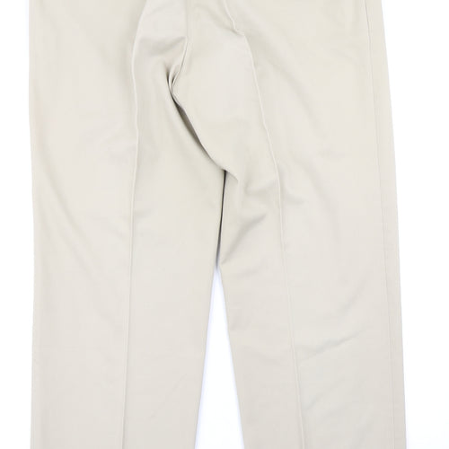 Purple Flag Mens Beige   Trousers  Size 36 in L29 in