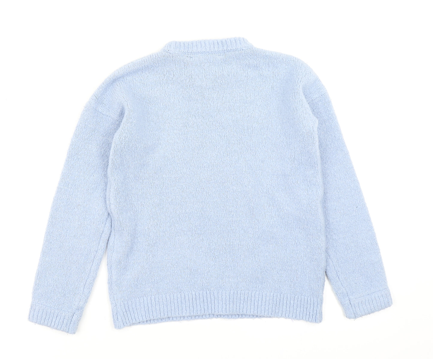George Girls Blue  Knit Pullover Jumper Size 7-8 Years