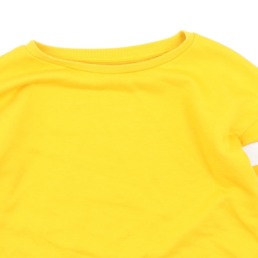 Primark Girls Yellow   Pullover Sweatshirt Size 8-9 Years