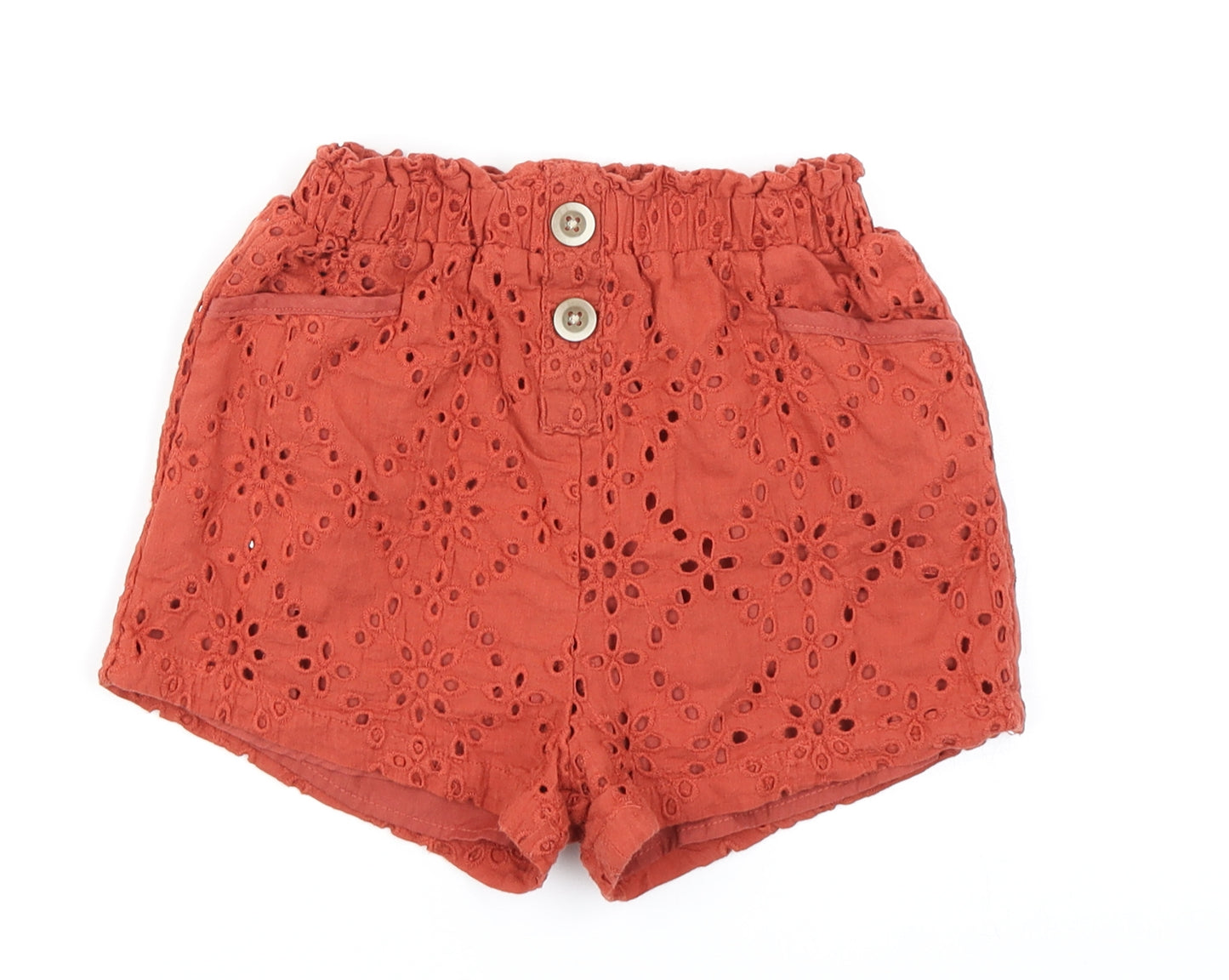 Primark Girls Brown   Mom Shorts Size 9-10 Years