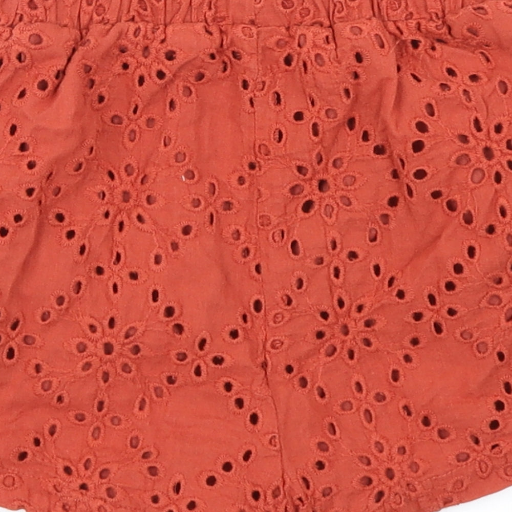 Primark Girls Brown   Mom Shorts Size 9-10 Years