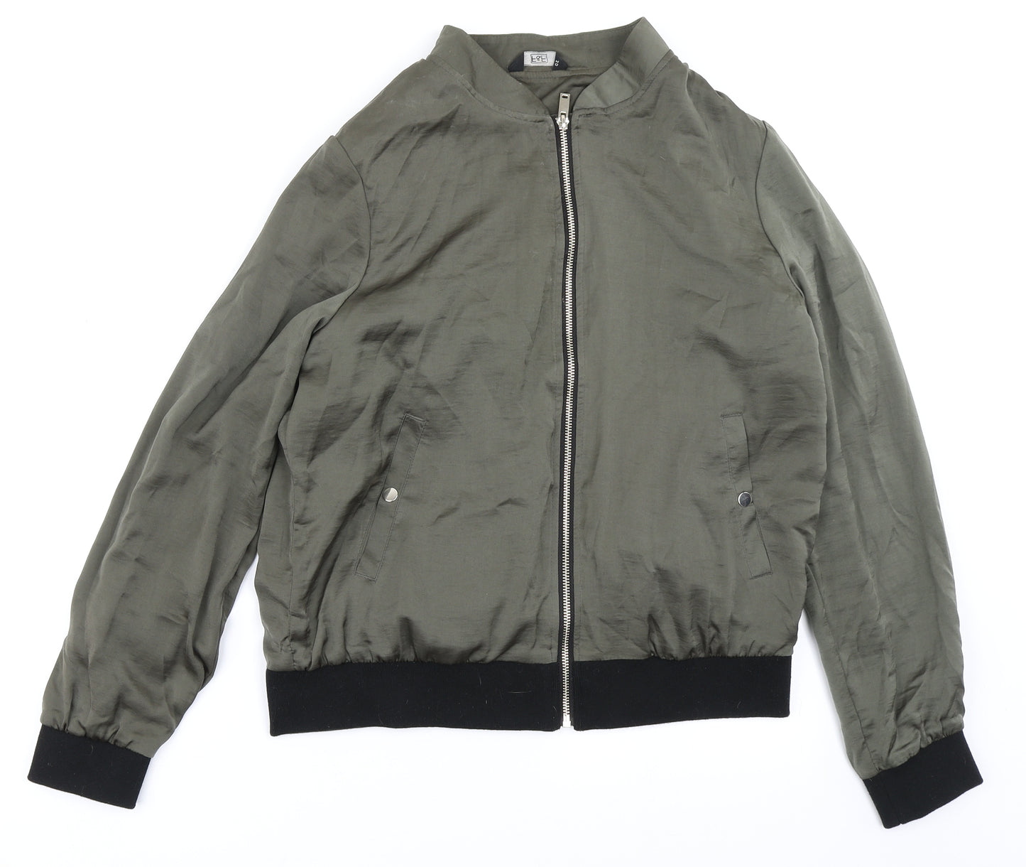 F&F Womens Green   Bomber Jacket Jacket Size 14
