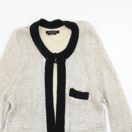 River Island Womens Gold  Knit Cardigan Jumper Size L