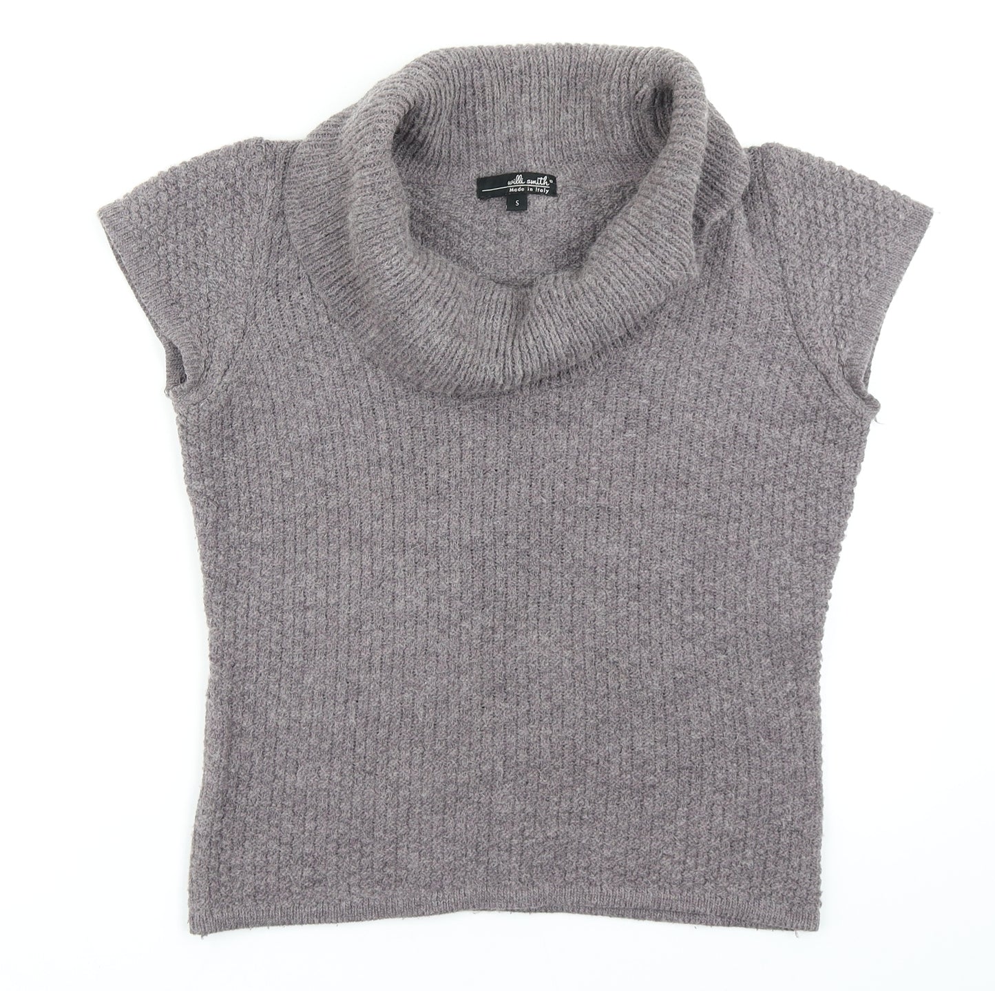 Willi Smith Womens Purple  Knit Vest Jumper Size S