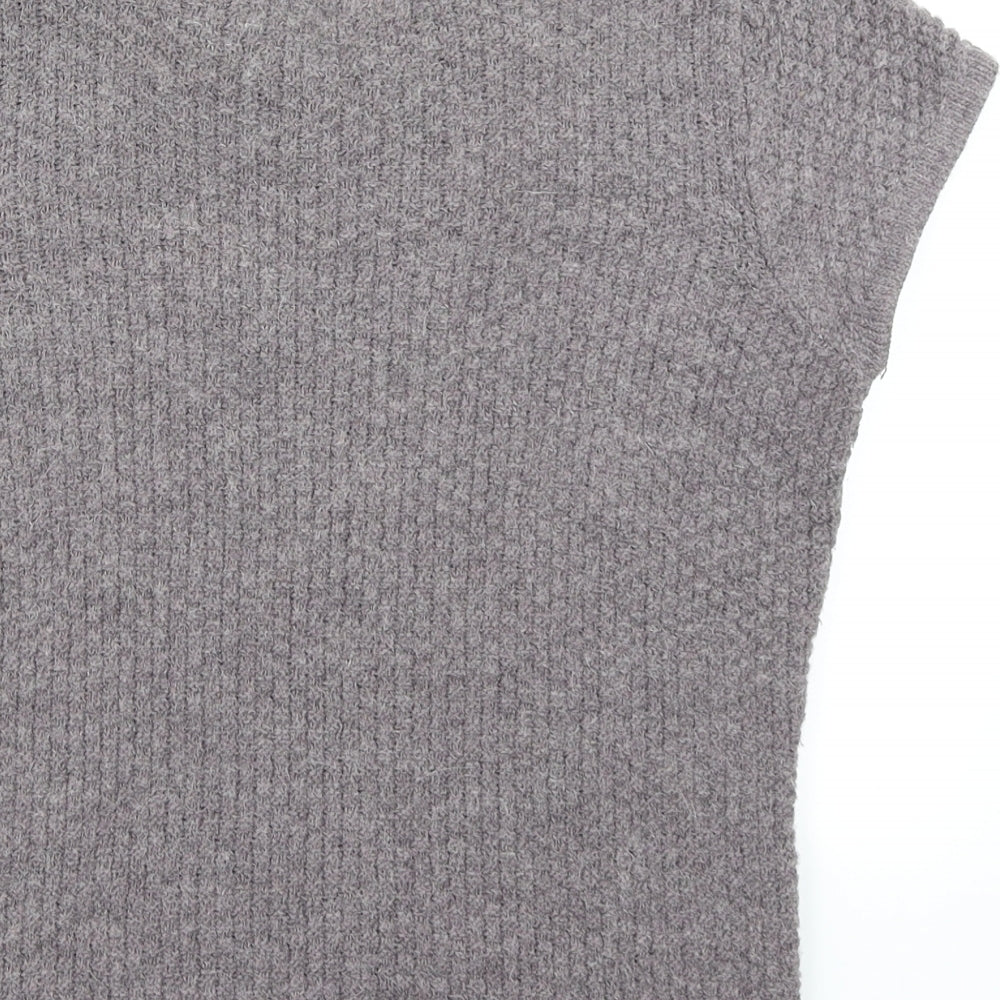 Willi Smith Womens Purple  Knit Vest Jumper Size S