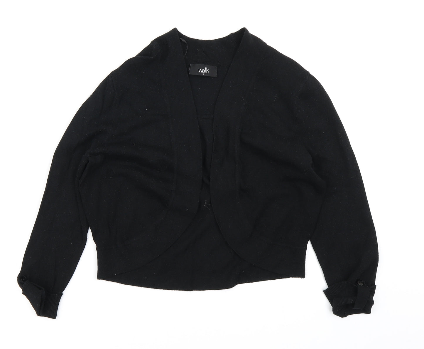Wallis Womens Black  Knit Cardigan Jumper Size S