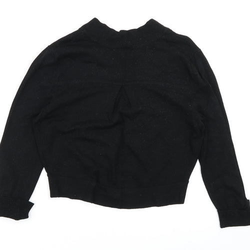 Wallis Womens Black  Knit Cardigan Jumper Size S