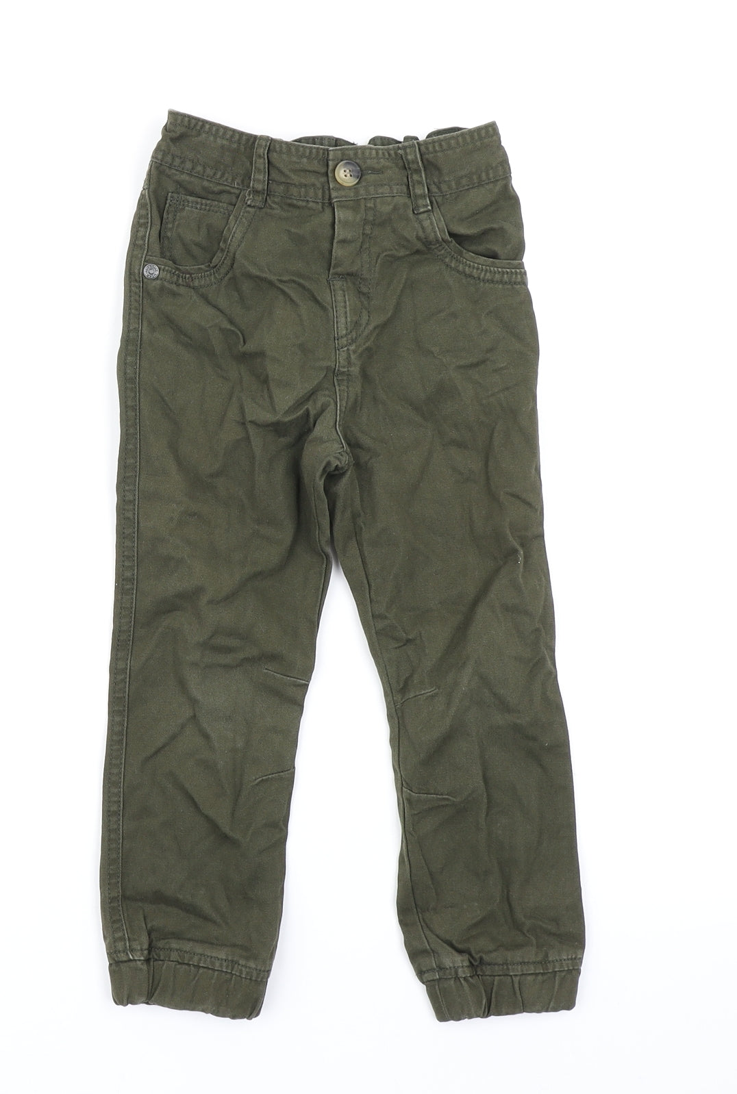Matalan Boys Green   Cargo Trousers Size 3-4 Years