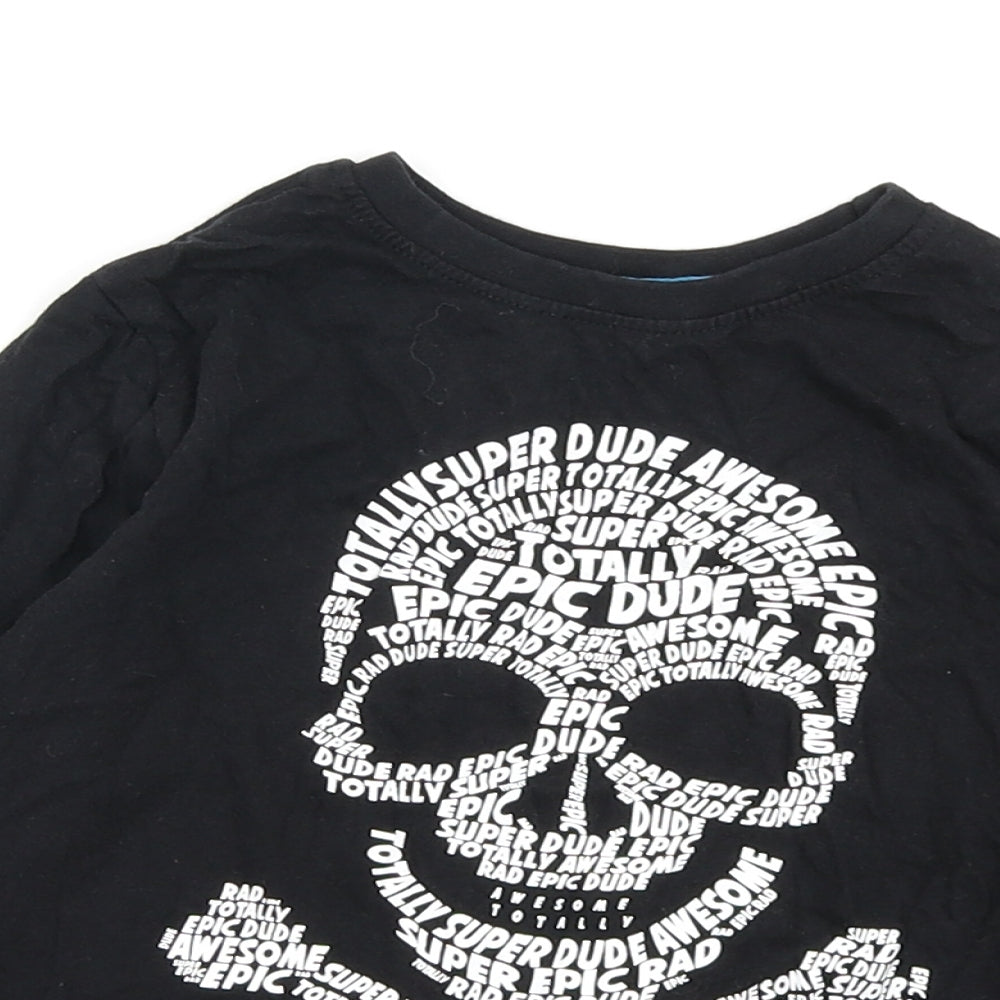 Primark Boys Black   Basic T-Shirt Size 3-4 Years