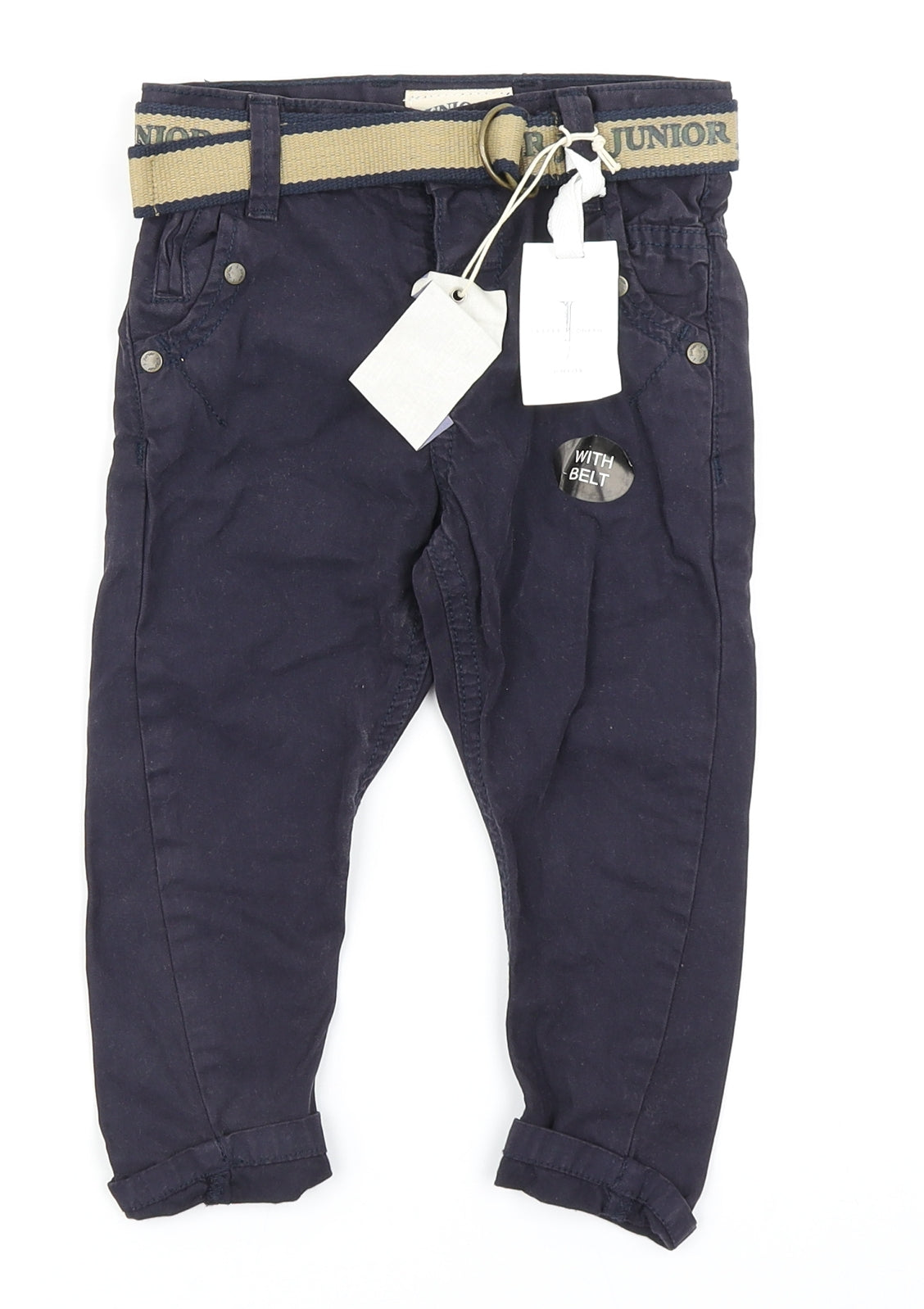 Junior J Boys Blue   Chino Trousers Size 3-4 Years