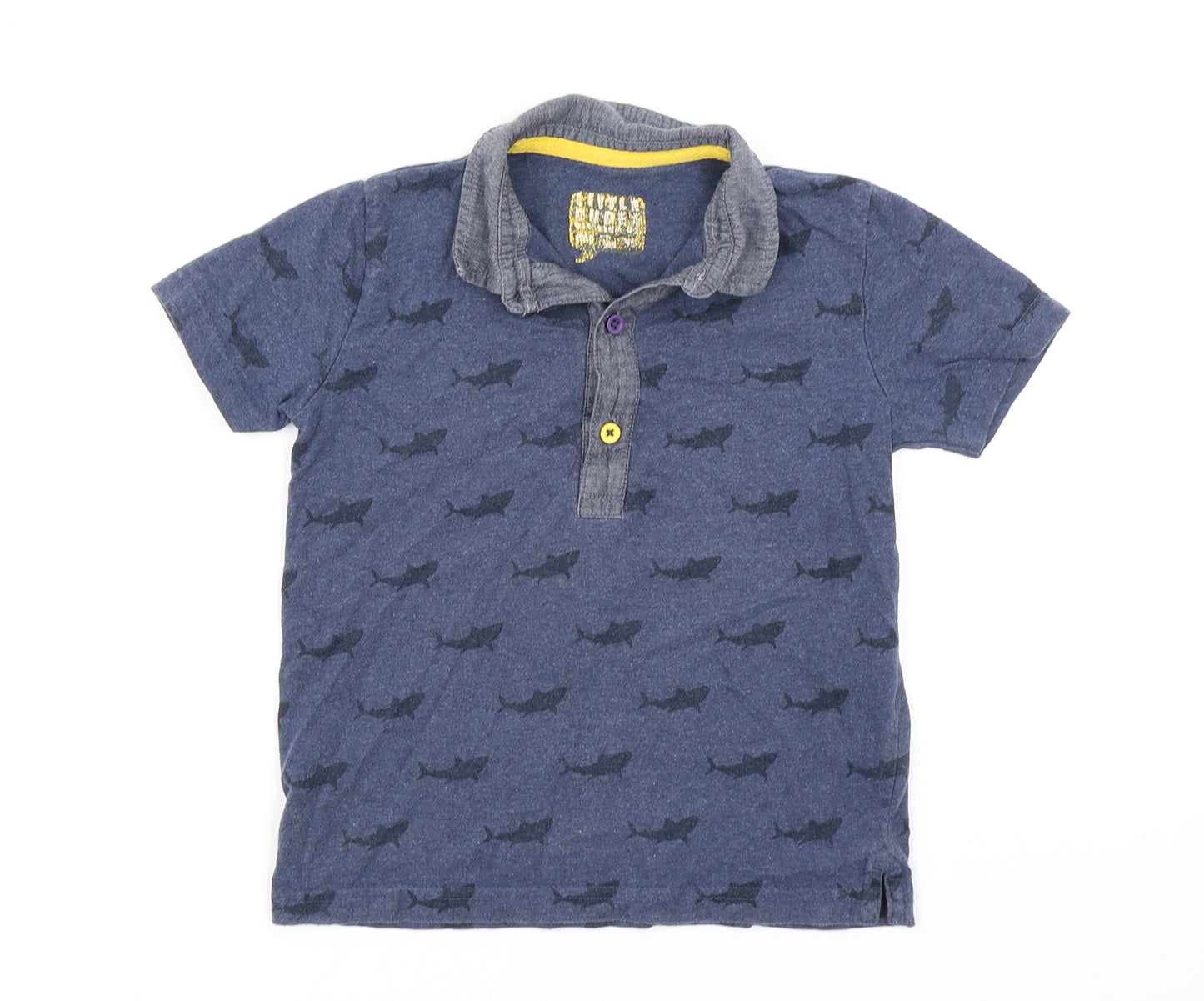 TU Boys Blue   Basic Polo Size 3-4 Years