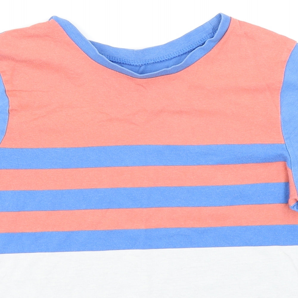 George Boys Blue Striped  Basic T-Shirt Size 8-9 Years