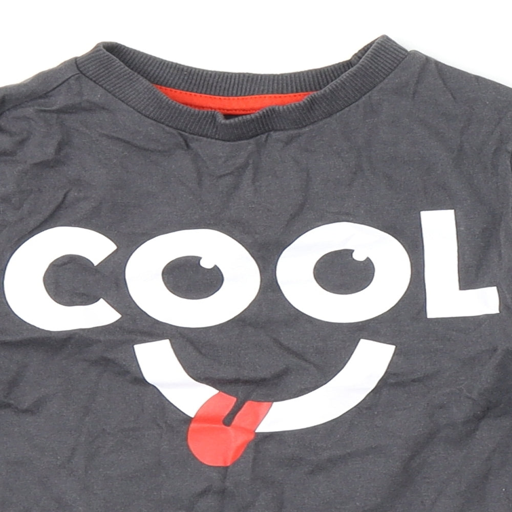 F&F Boys Grey   Basic T-Shirt Size 3-4 Years