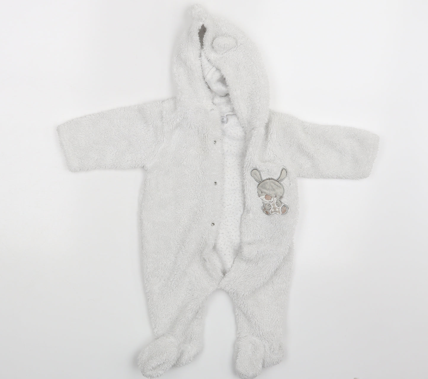 Bebe Bonito Baby White   Coverall One-Piece Size 3-6 Months