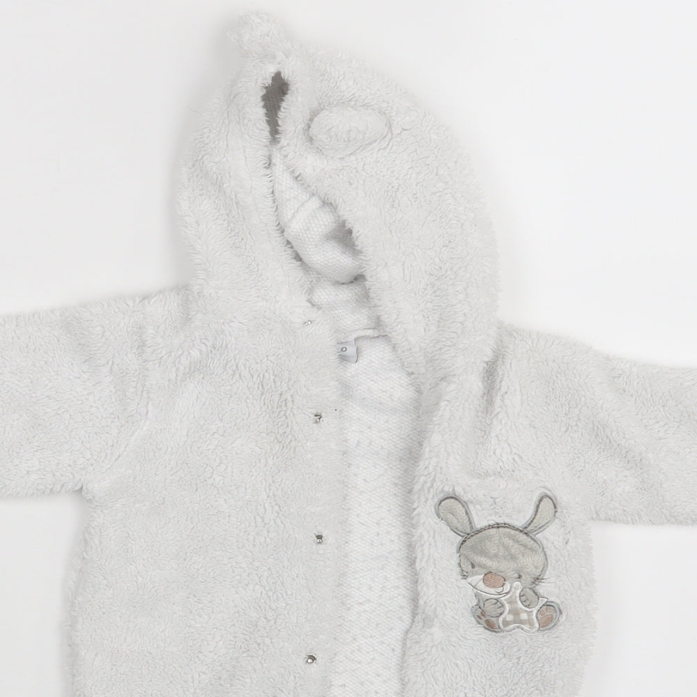 Bebe Bonito Baby White   Coverall One-Piece Size 3-6 Months