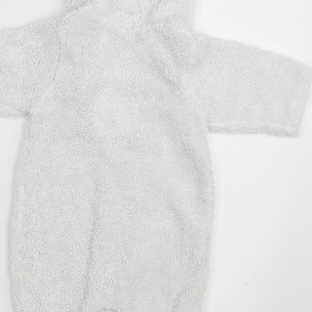 Bebe Bonito Baby White   Coverall One-Piece Size 3-6 Months