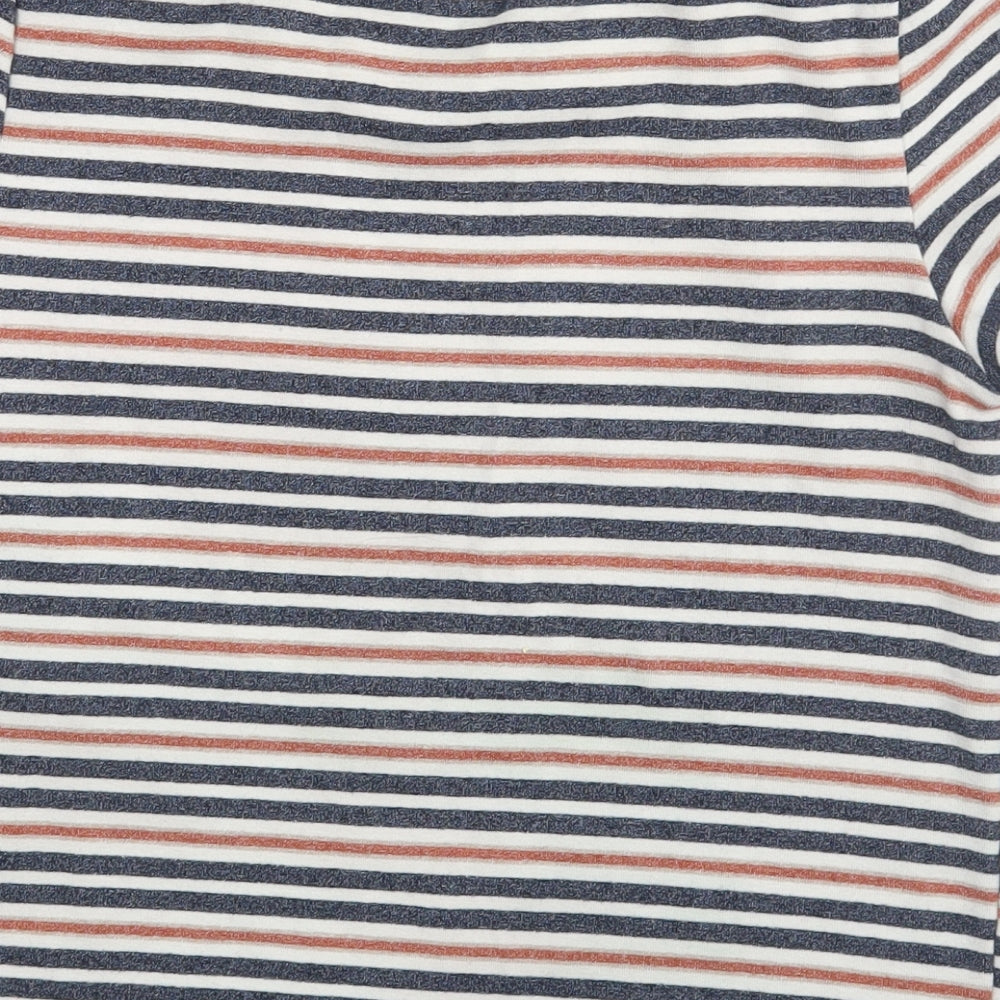 Glamorous Womens Multicoloured Striped   T-Shirt Size 10