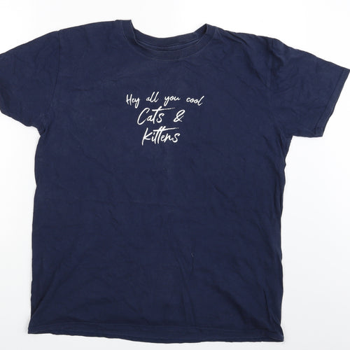 Preworn Mens Blue    T-Shirt One Size