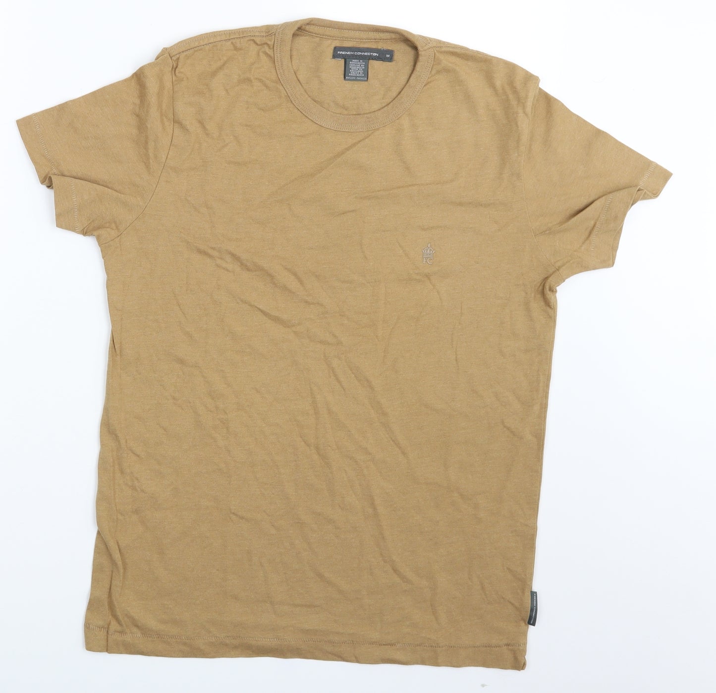 French Connection Mens Brown    T-Shirt Size M